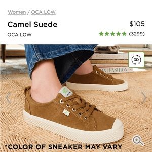 NIB Cariuma OCA Low all Camel Suede Sneaker. Currently $105 on website!  $50